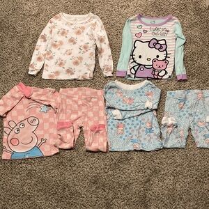 Hello kitty and Peppa pig